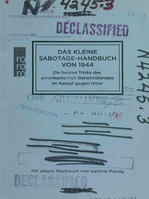 cover image of Das kleine Sabotage-Handbuch von 1944